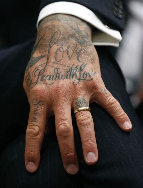 david beckham hand tattoos